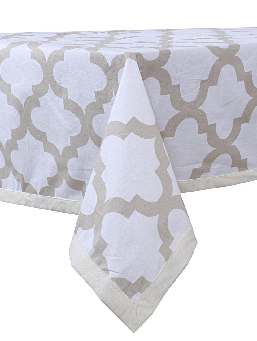 texstylers pure cotton abstract jaipuri print 6 seater dining table cloth cover - 18207453 -  Standard Image - 1