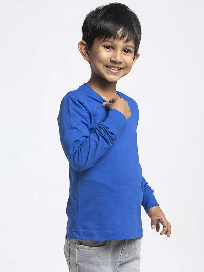 round neck solid t-shirt - 18208860 - Standard Image - 1