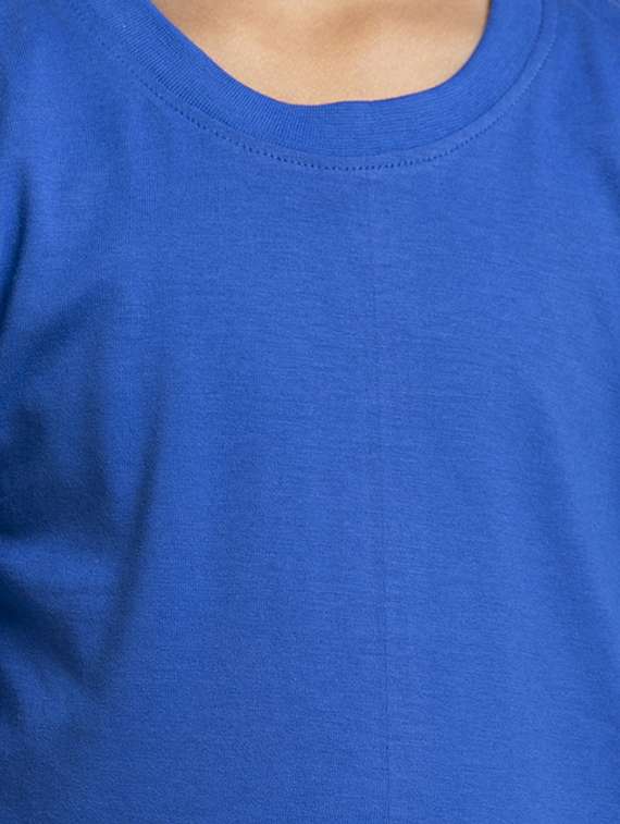 round neck solid t-shirt - 18208860 - Standard Image - 4