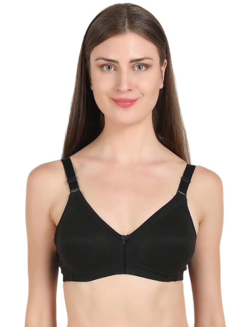black solid t-shirt bra