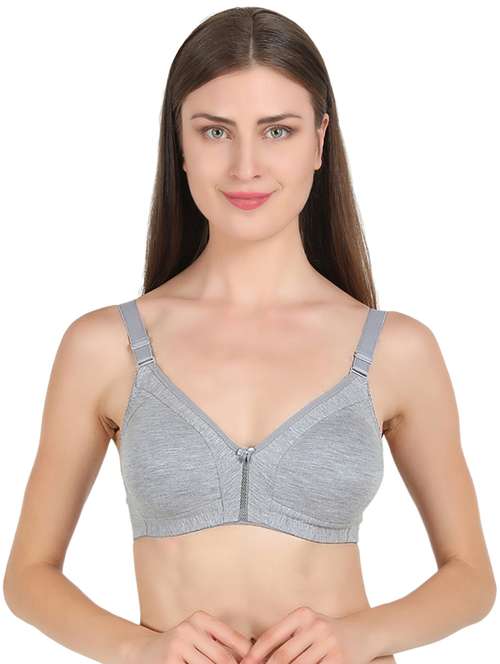 grey solid t-shirt bra - 18208990 -  Standard Image - 0