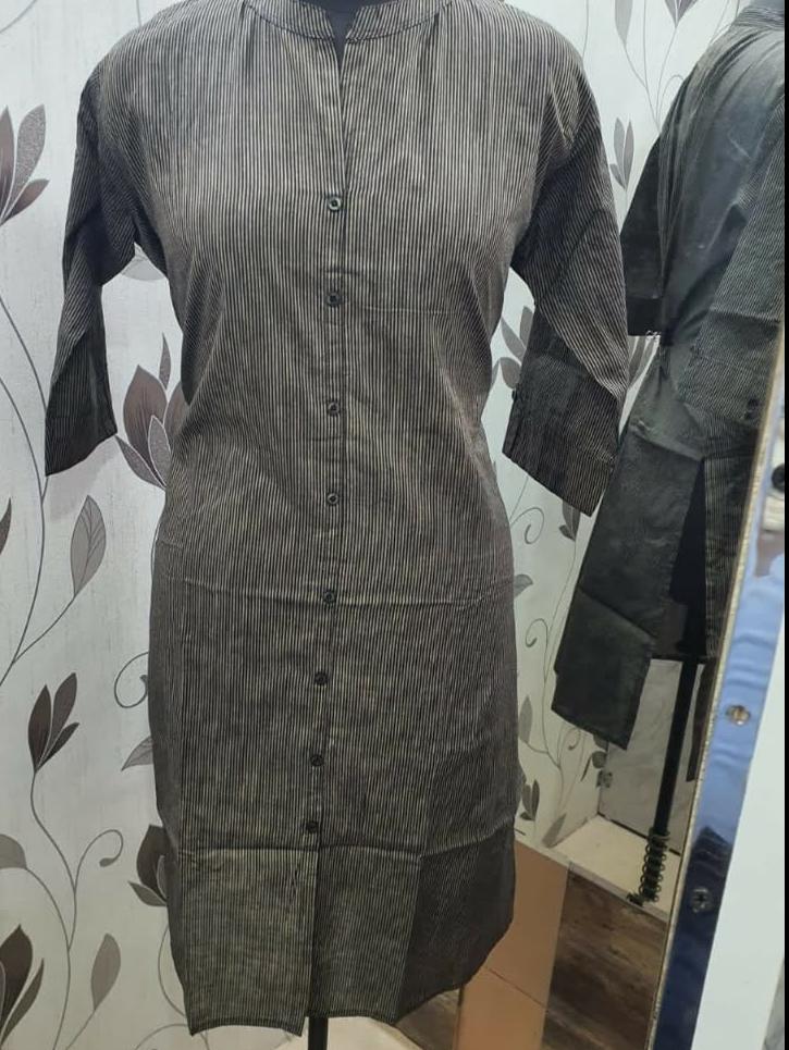 cotton handloom long kurti  - 18209539 -  Standard Image - 1
