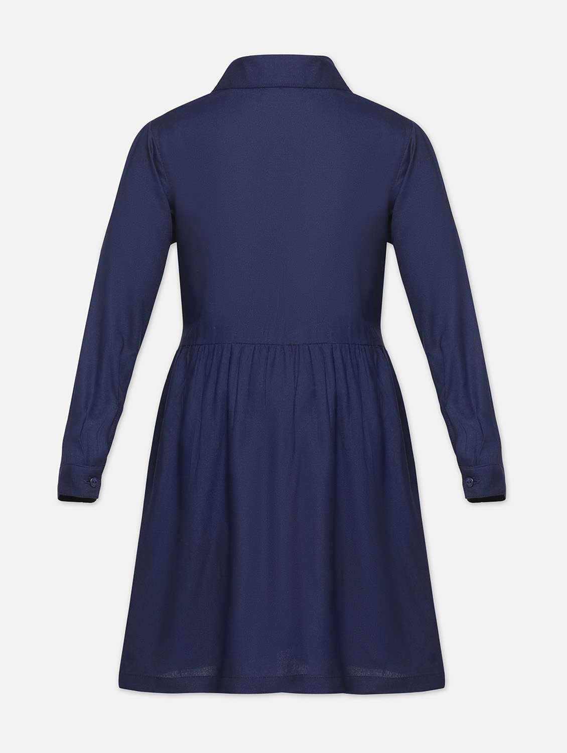 girls collared long sleeves dress - 18209605 -  Standard Image - 1