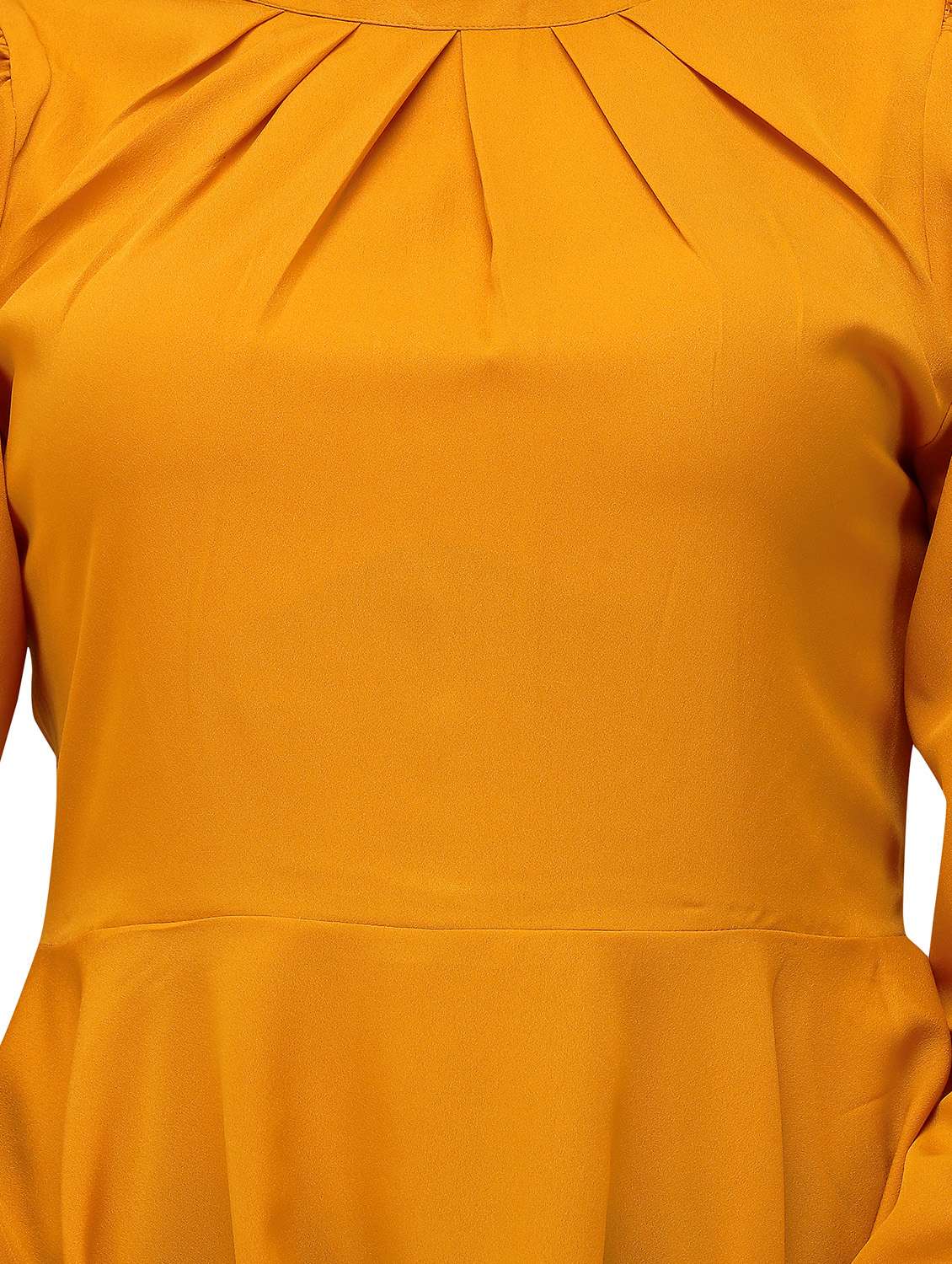 orange solid regular top - 18209626 - Standard Image - 4