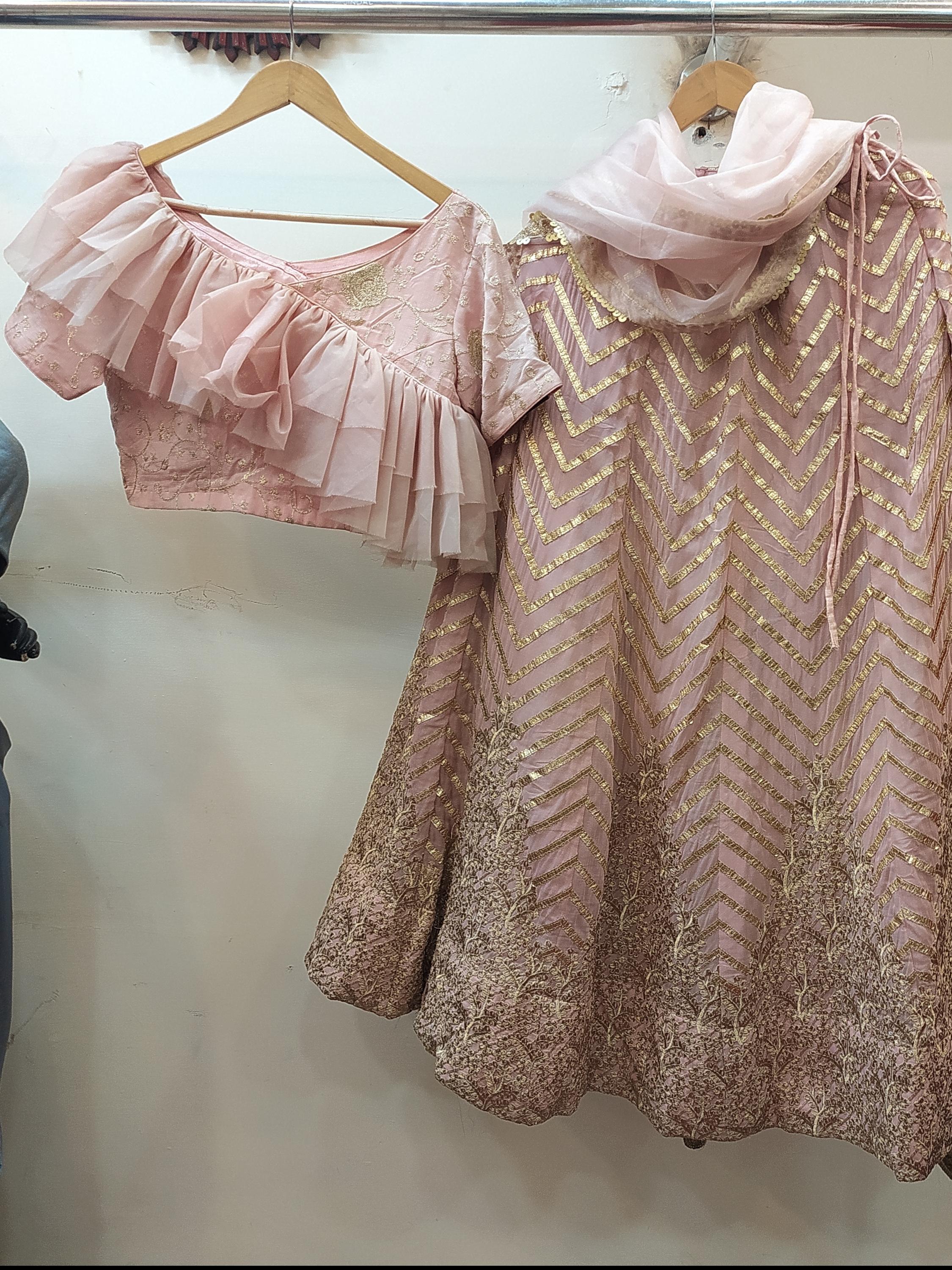 lehenga pink color shifhon - 18209729 - Standard Image - 1