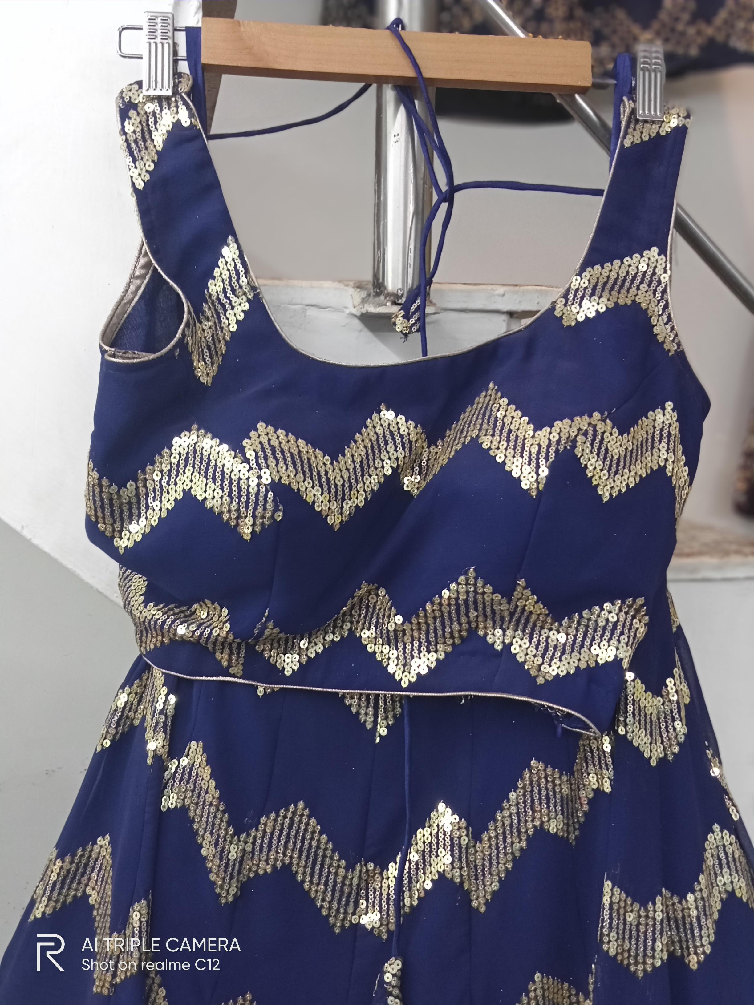 lehenga with net dupatta - 18210566 - Standard Image - 1