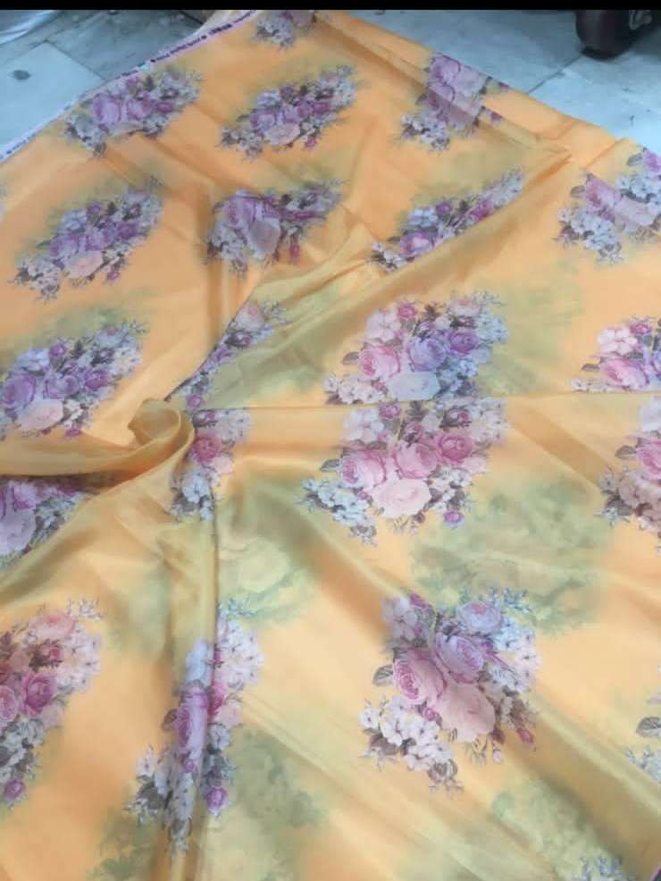 soft satin organza 44 inches width  - 18210588 -  Standard Image - 1