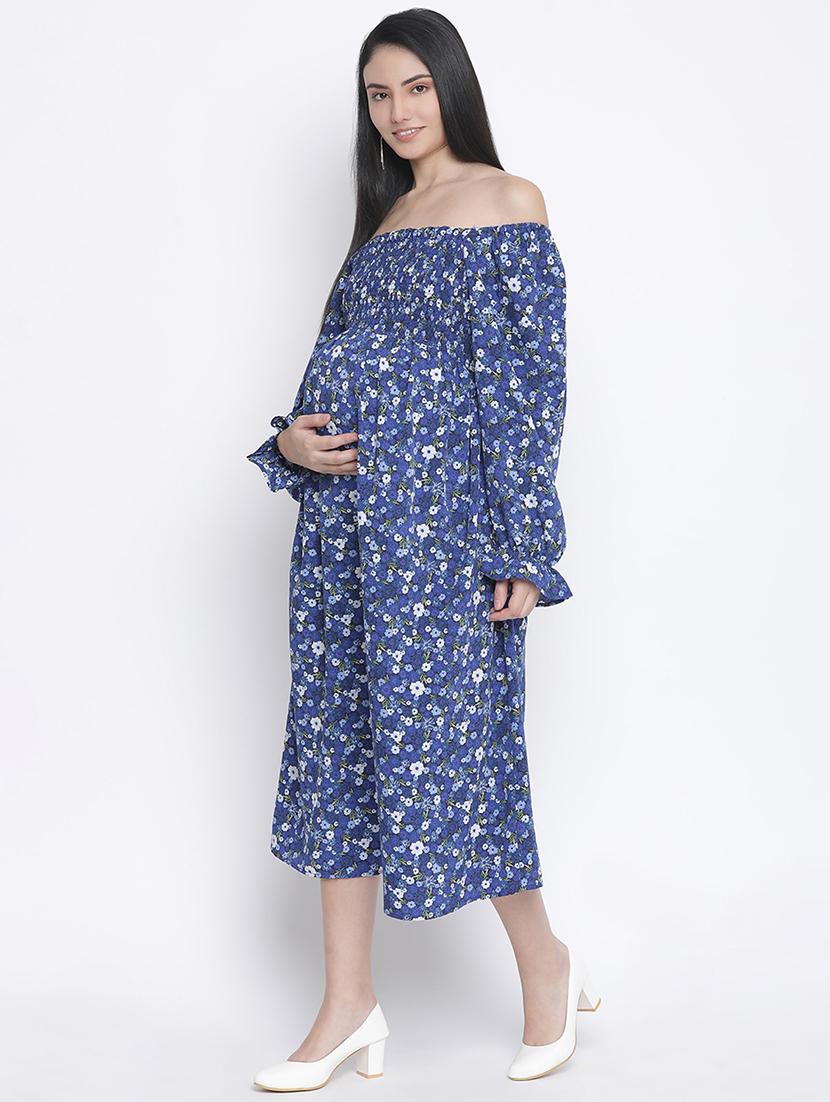 off shoulder floral maxi dress - 18210688 - Standard Image - 1