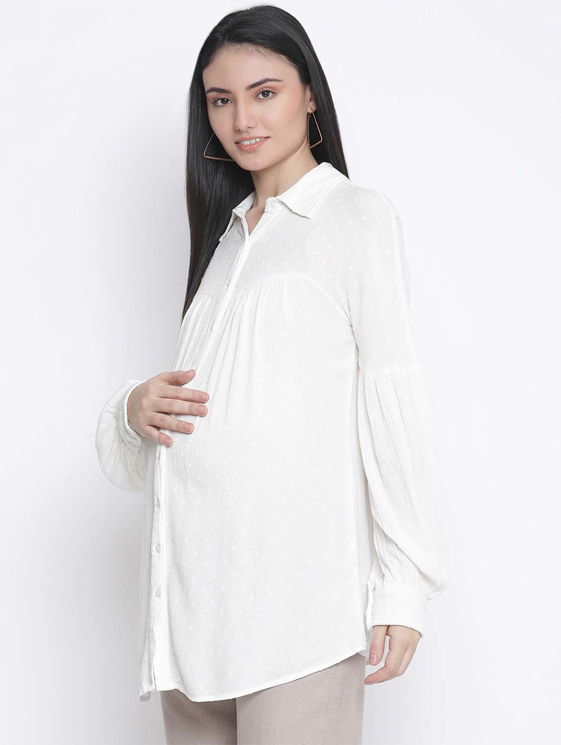 long sleeved solid shirt - 18210716 - Standard Image - 1
