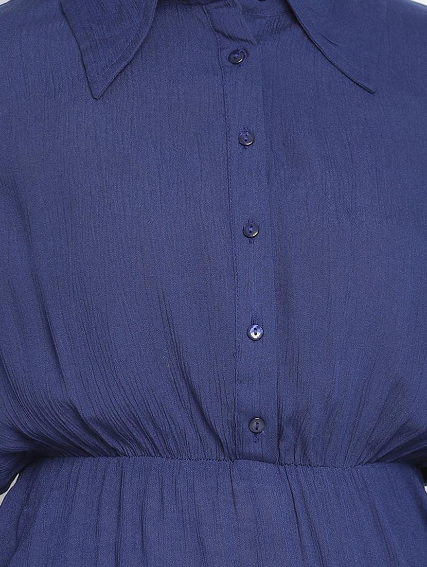 women's peplum collared top - 18210724 - Standard Image - 4