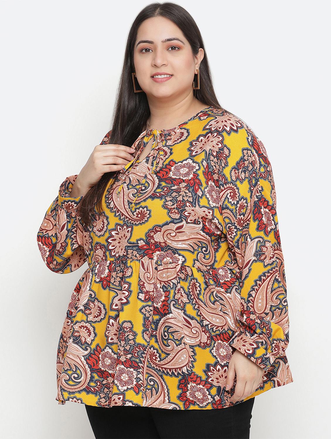 women's a line tie-up neck top - 18210739 -  Standard Image - 1