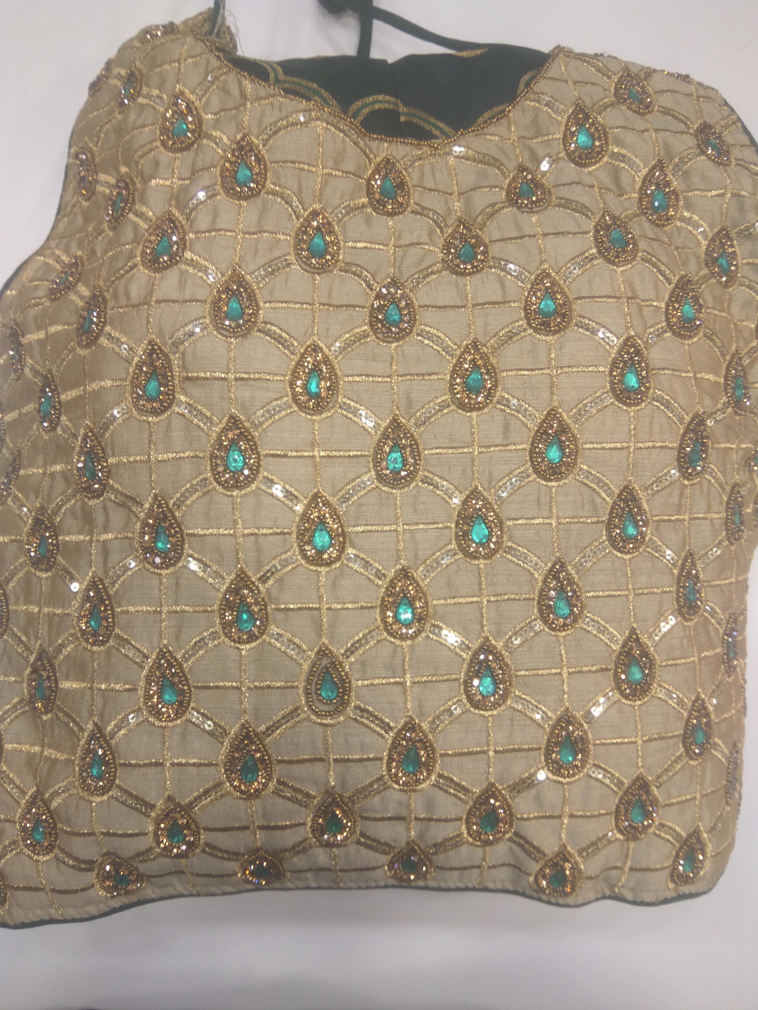 lehnga choli multi color geogette - 18210893 - Standard Image - 1