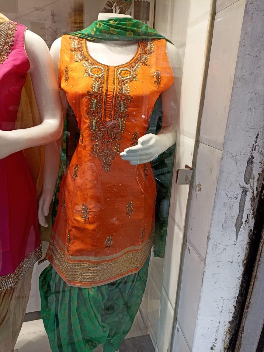 patiala suit with kadhai - 18211734 - Standard Image - 1