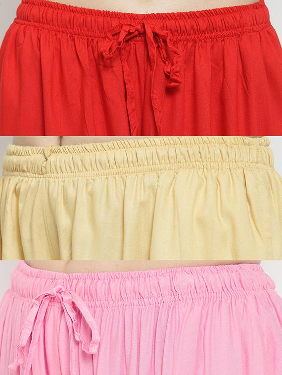 set of 3 solid palazzo - 18212217 - Standard Image - 6