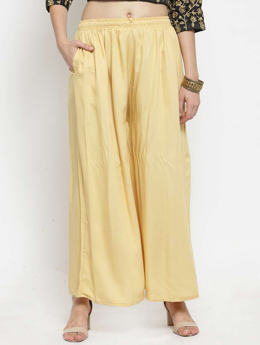 set of 3 solid palazzo  - 18212222 -  Standard Image - 1