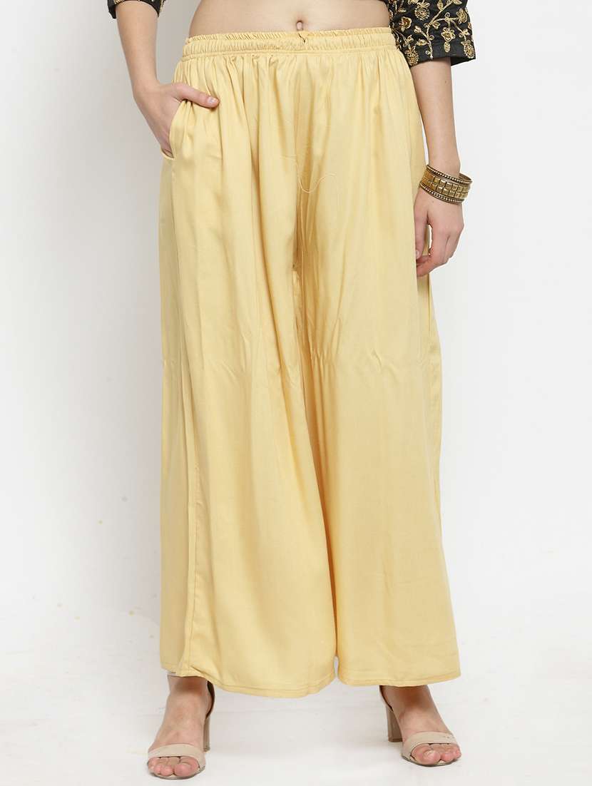 set of 3 solid palazzo  - 18212223 -  Standard Image - 1