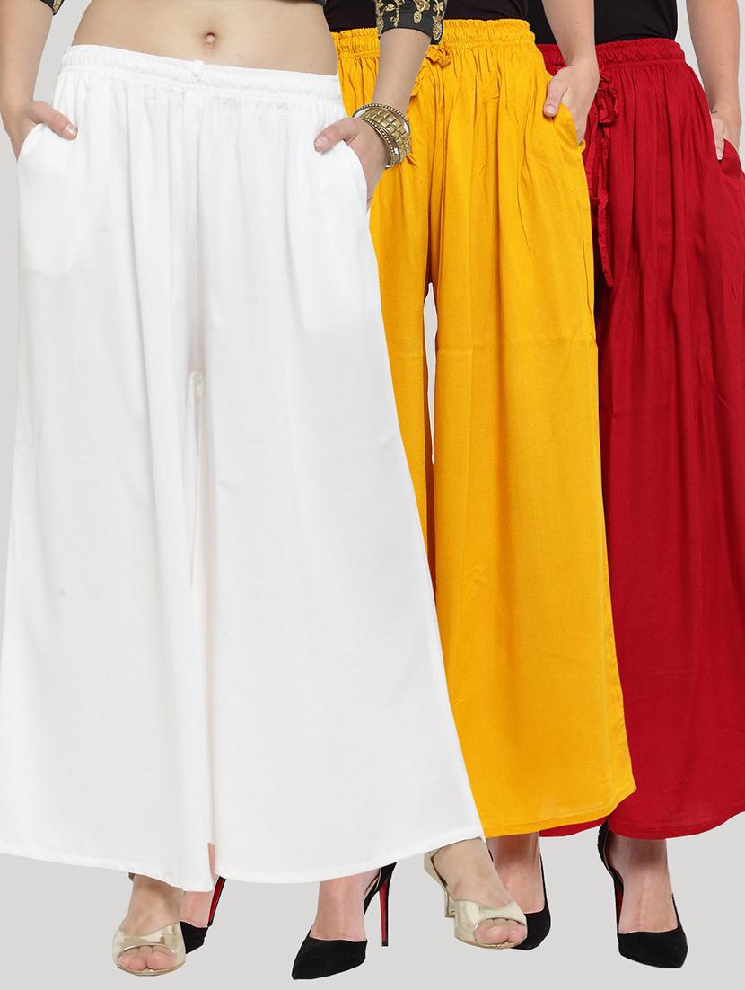 set of 3 solid palazzo  - 18212233 -  Zoom Image - 0