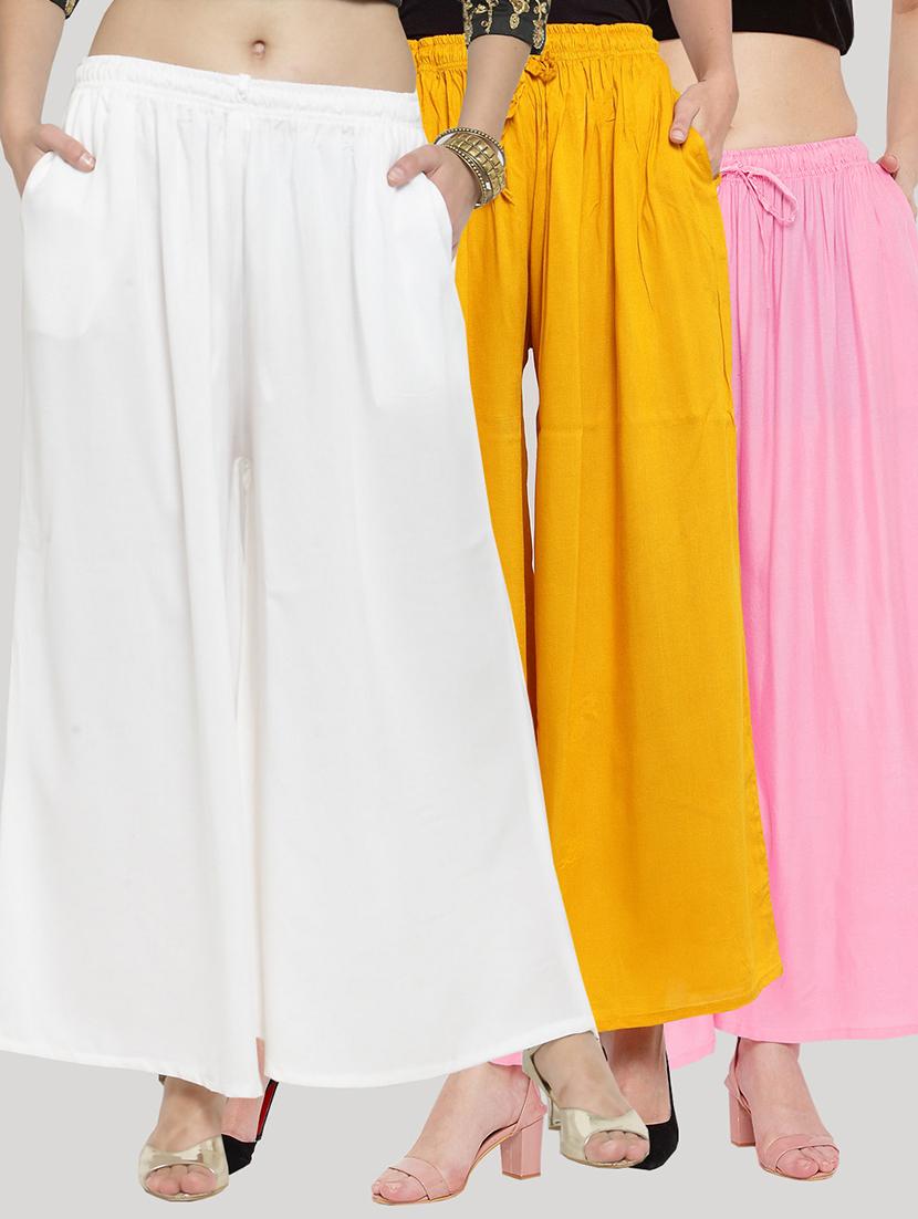 set of 3 solid palazzo - 18212238 - Zoom Image - 0