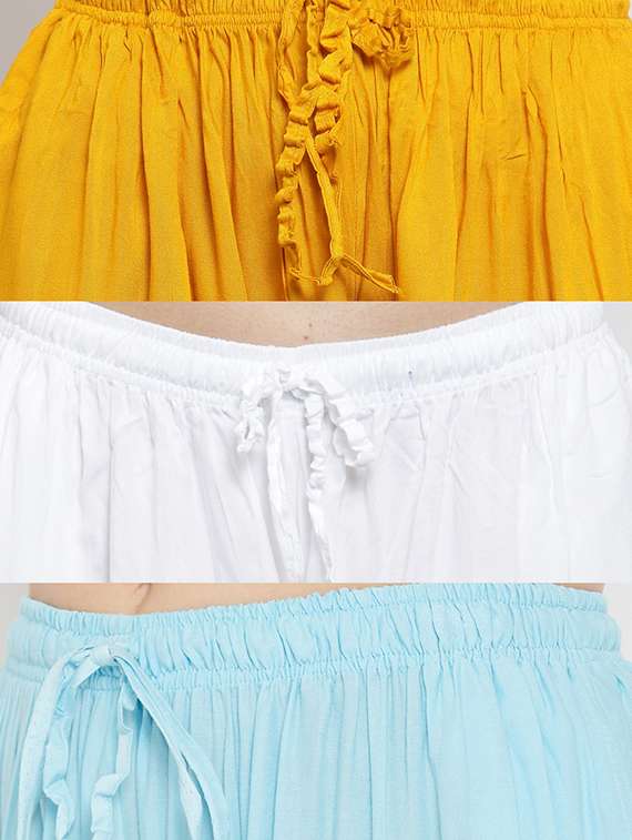 set of 3 solid palazzo  - 18212250 -  Standard Image - 6