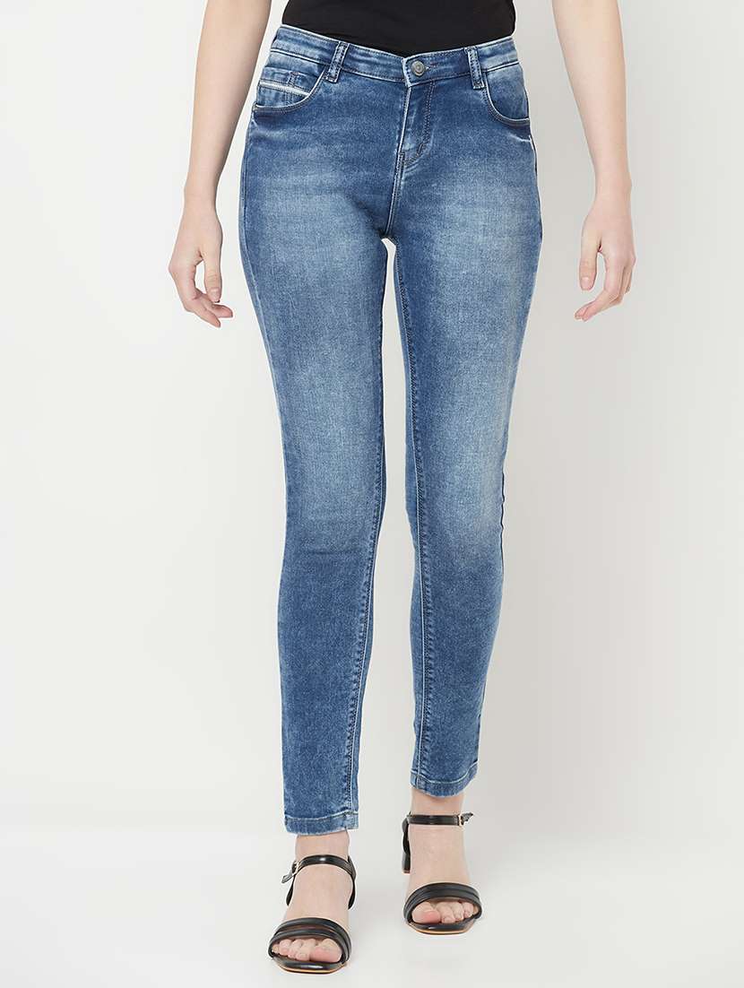 women's plain slim fit jeans