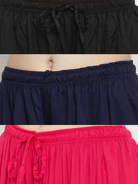 set of 3 solid palazzo  - 18212389 -  Standard Image - 6