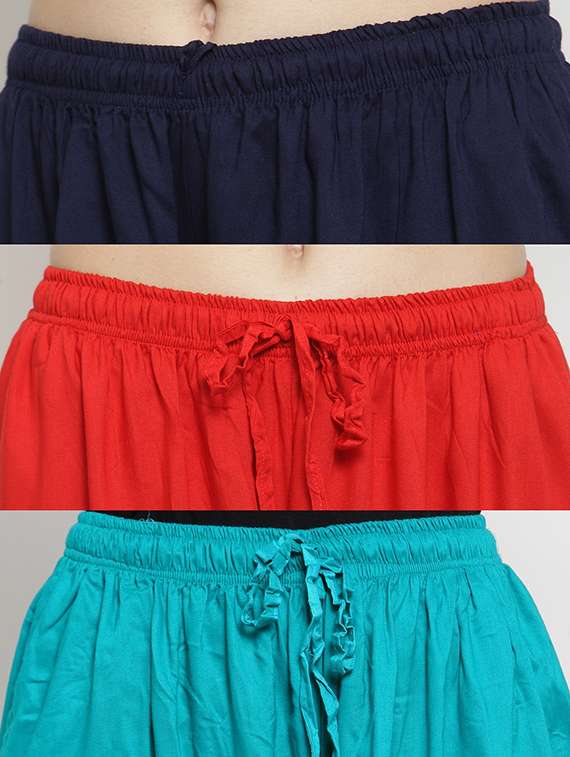 set of 3 solid palazzo  - 18212400 -  Standard Image - 6