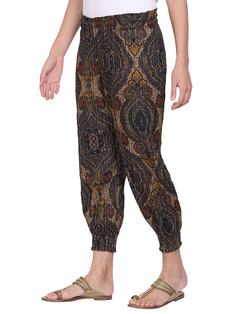 multi colored printed jogger - 18212541 - Standard Image - 1