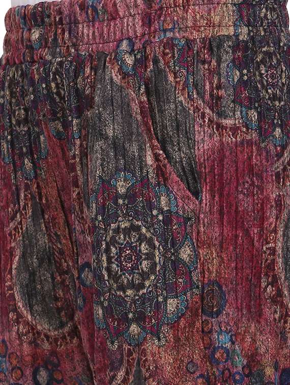 multi colored printed harem pants - 18212543 - Standard Image - 4