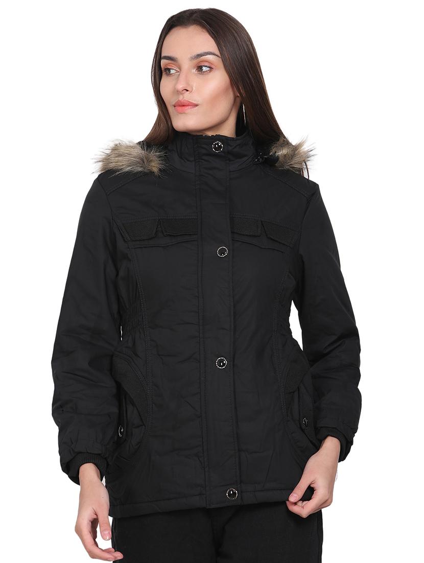 black solids hooded jacket - 18212627 - Zoom Image - 0