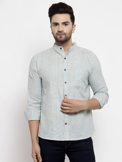 mens stripes casual shirt - 18213098 - Standard Image - 0