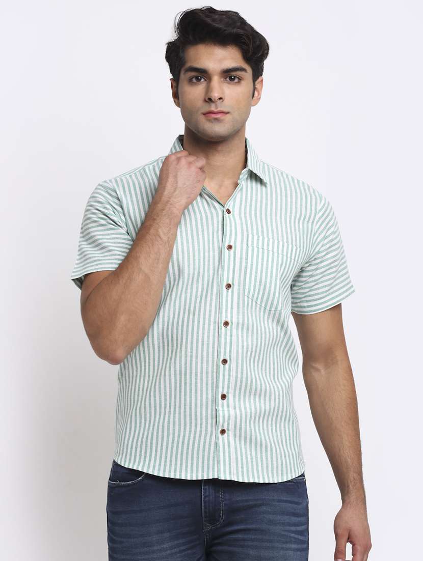 mens stripes casual shirt