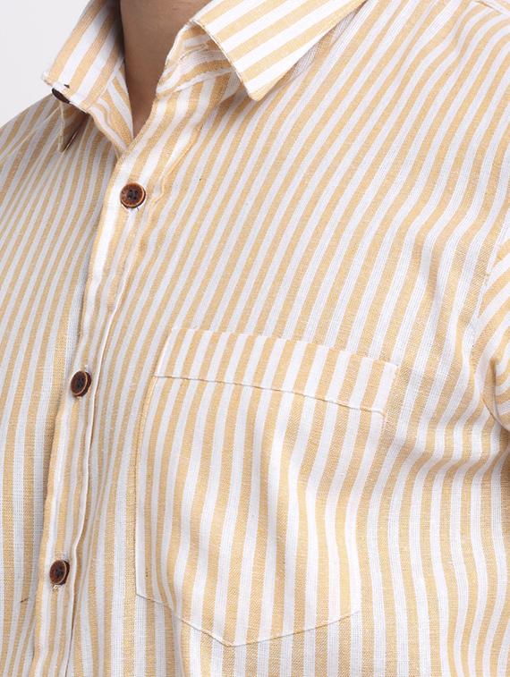 mens stripes casual shirt - 18213104 - Standard Image - 4