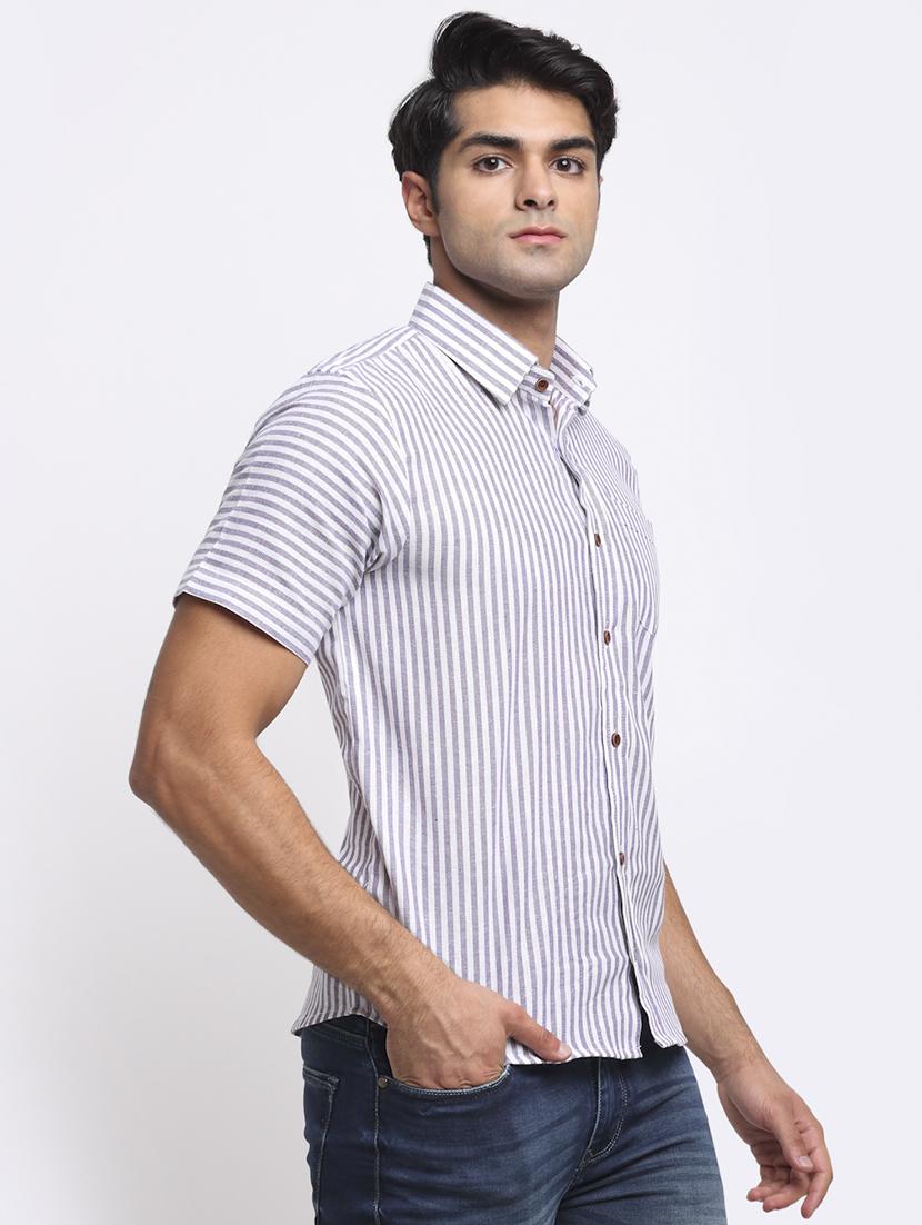 mens stripes casual shirt - 18213106 -  Standard Image - 1