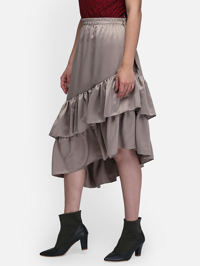 high rise ruffled layered skirt - 18213409 -  Standard Image - 1