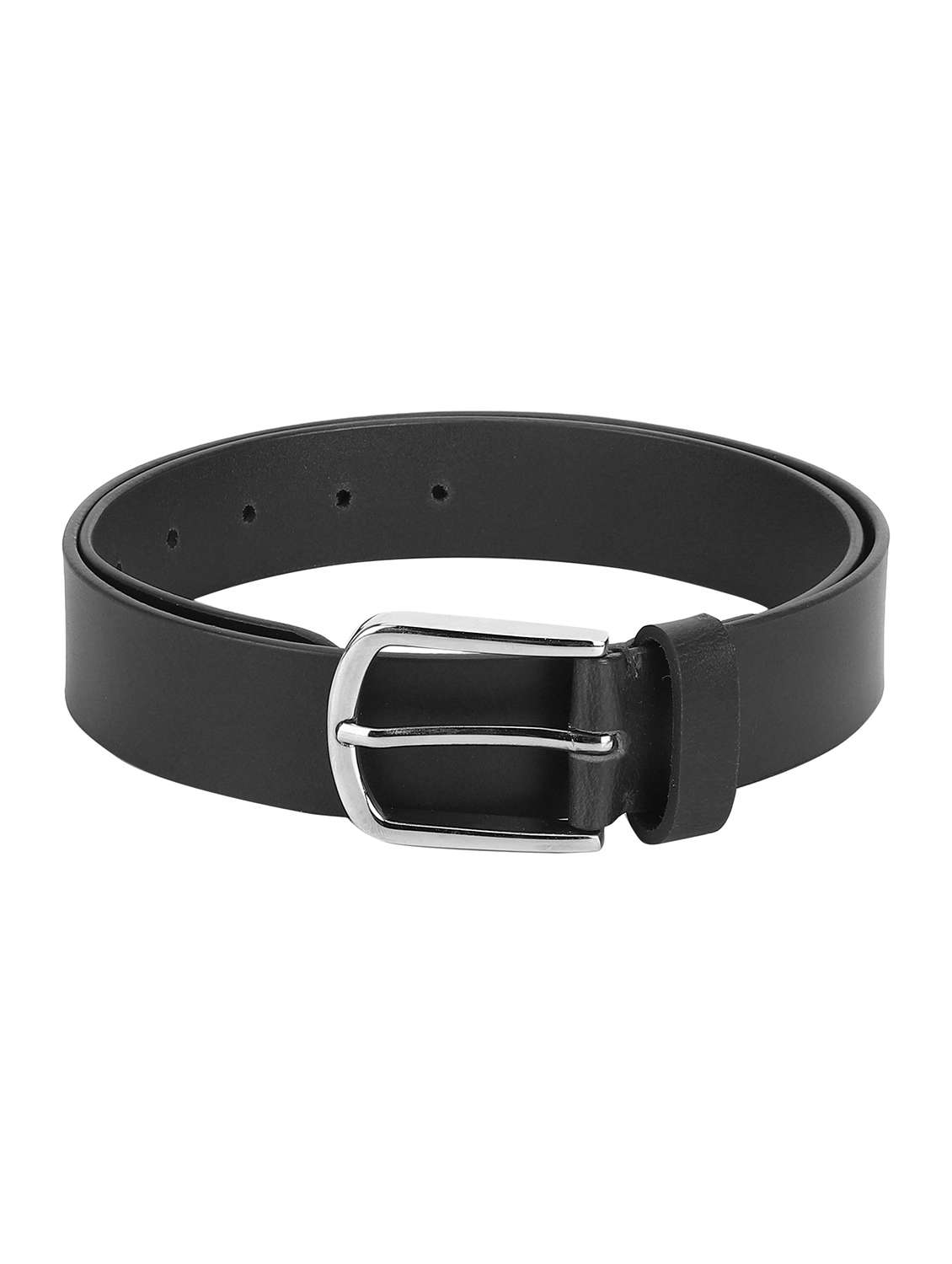 black leather belt
