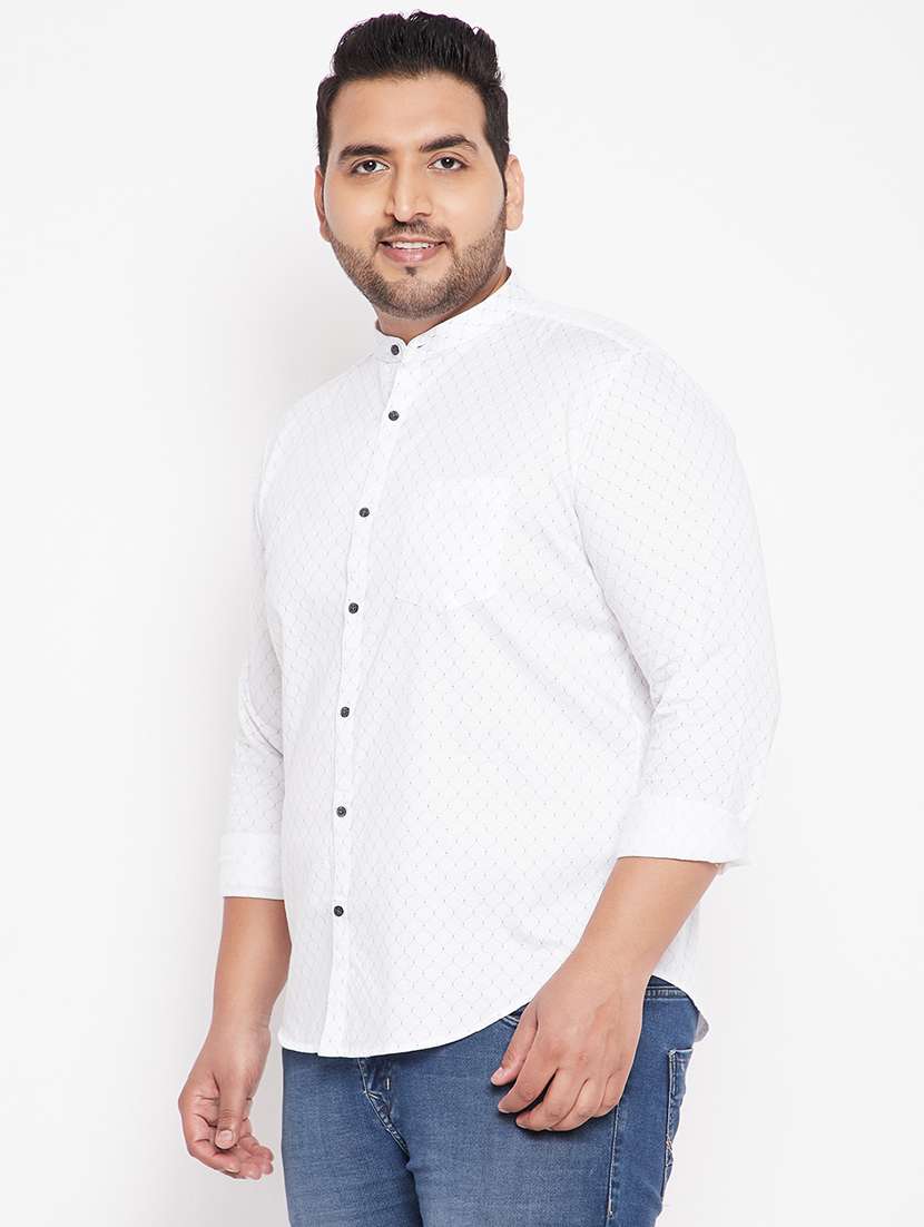 mens geometric casual shirt - 18215141 -  Standard Image - 1