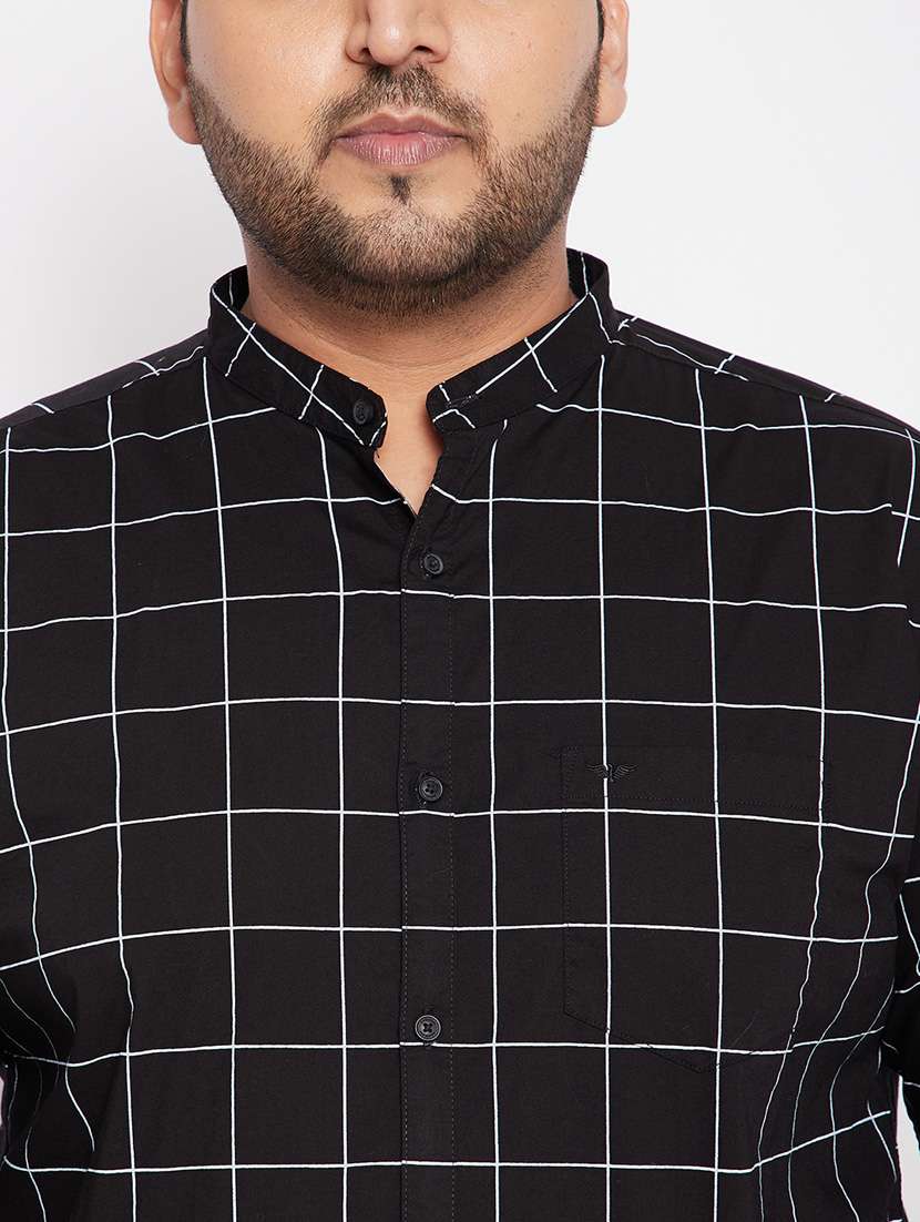 black checkered casual shirt - 18215144 -  Standard Image - 4