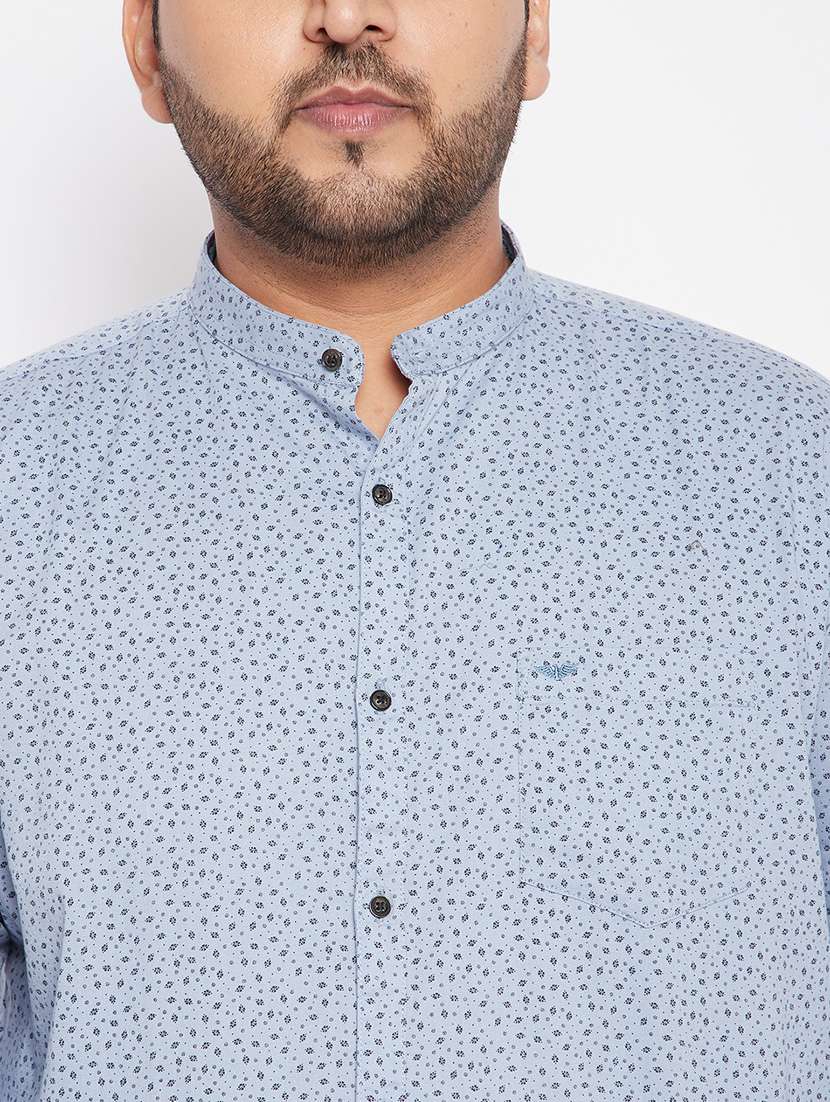 mens micro print casual shirt - 18215175 -  Standard Image - 4