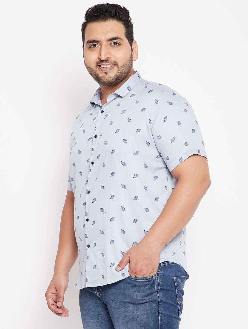 mens leaf print casual shirt - 18215223 -  Standard Image - 1