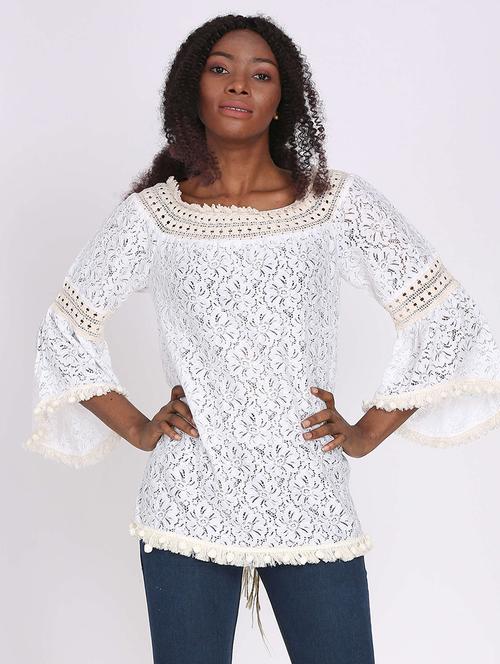women's straight round neck top - 18217047 -  Standard Image - 0