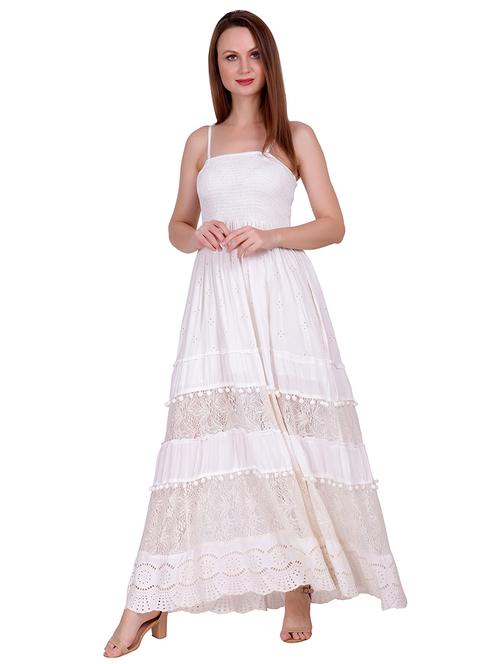 women's tiered dress self design dress - 18217054 -  Standard Image - 0