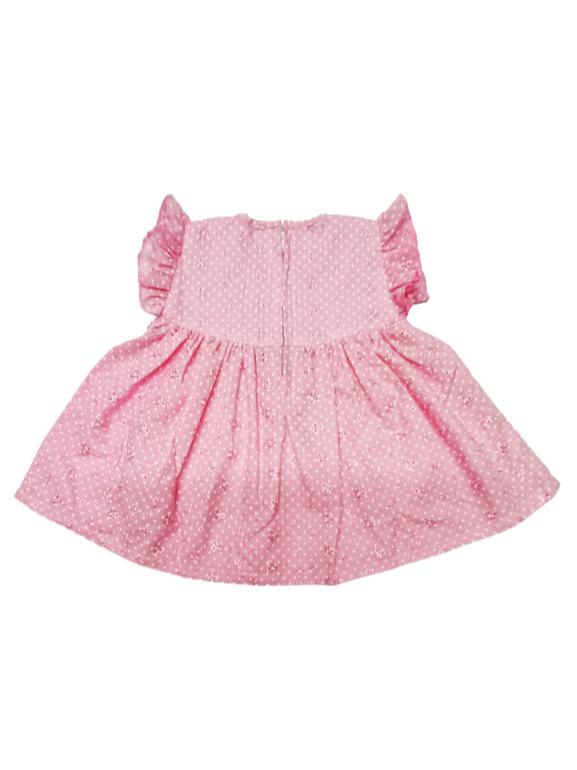 girls round neck cap sleeve frock - 18217129 - Standard Image - 1
