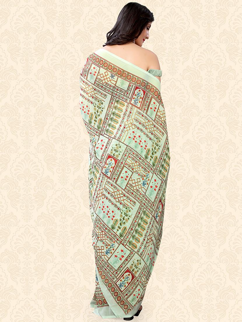 floral printed saree - 18217189 -  Standard Image - 1