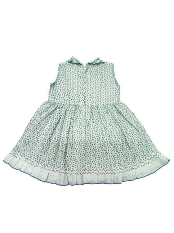 girls peter pan neck sleeveless frock - 18217623 - Standard Image - 1