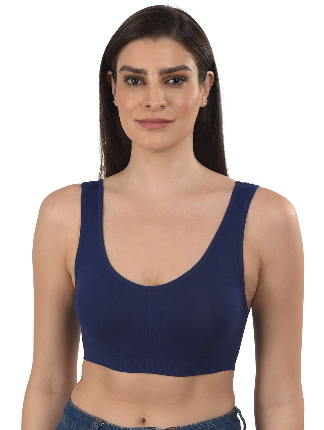 set of 2 solid sports bra - 18217949 -  Standard Image - 1
