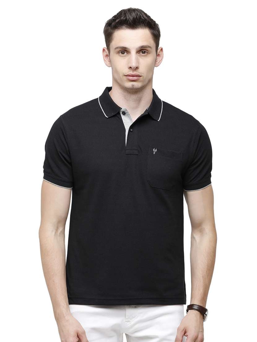 men solid short sleeve regular fit polo t-shirt