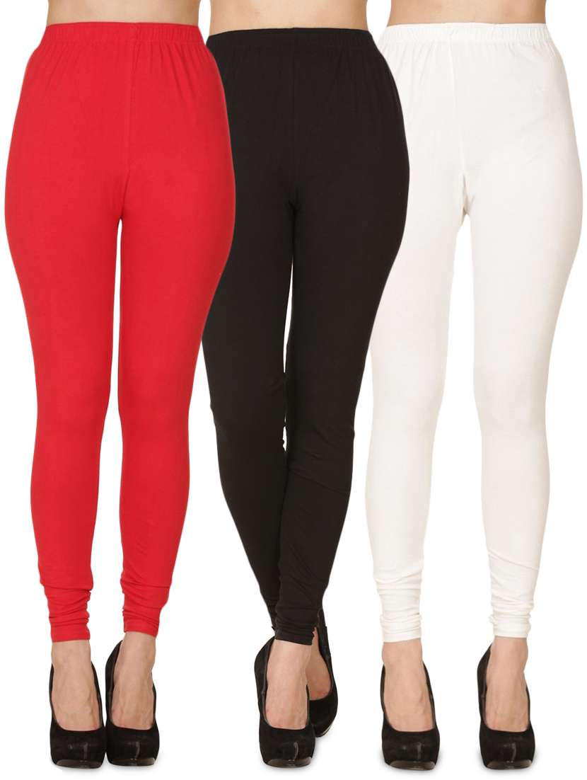 pack of 3 solid full length legging
