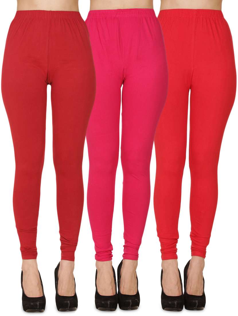 pack of 3 solid full length legging
