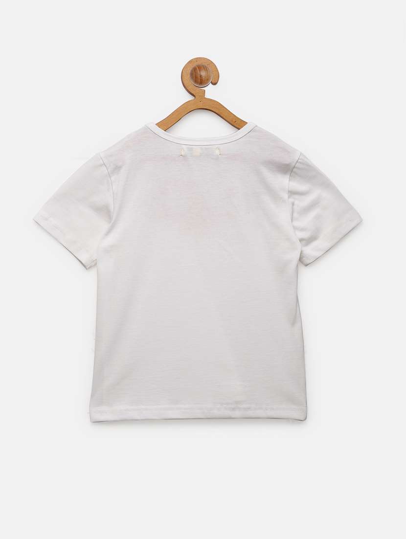 white applique regular tee - 18218873 -  Standard Image - 1