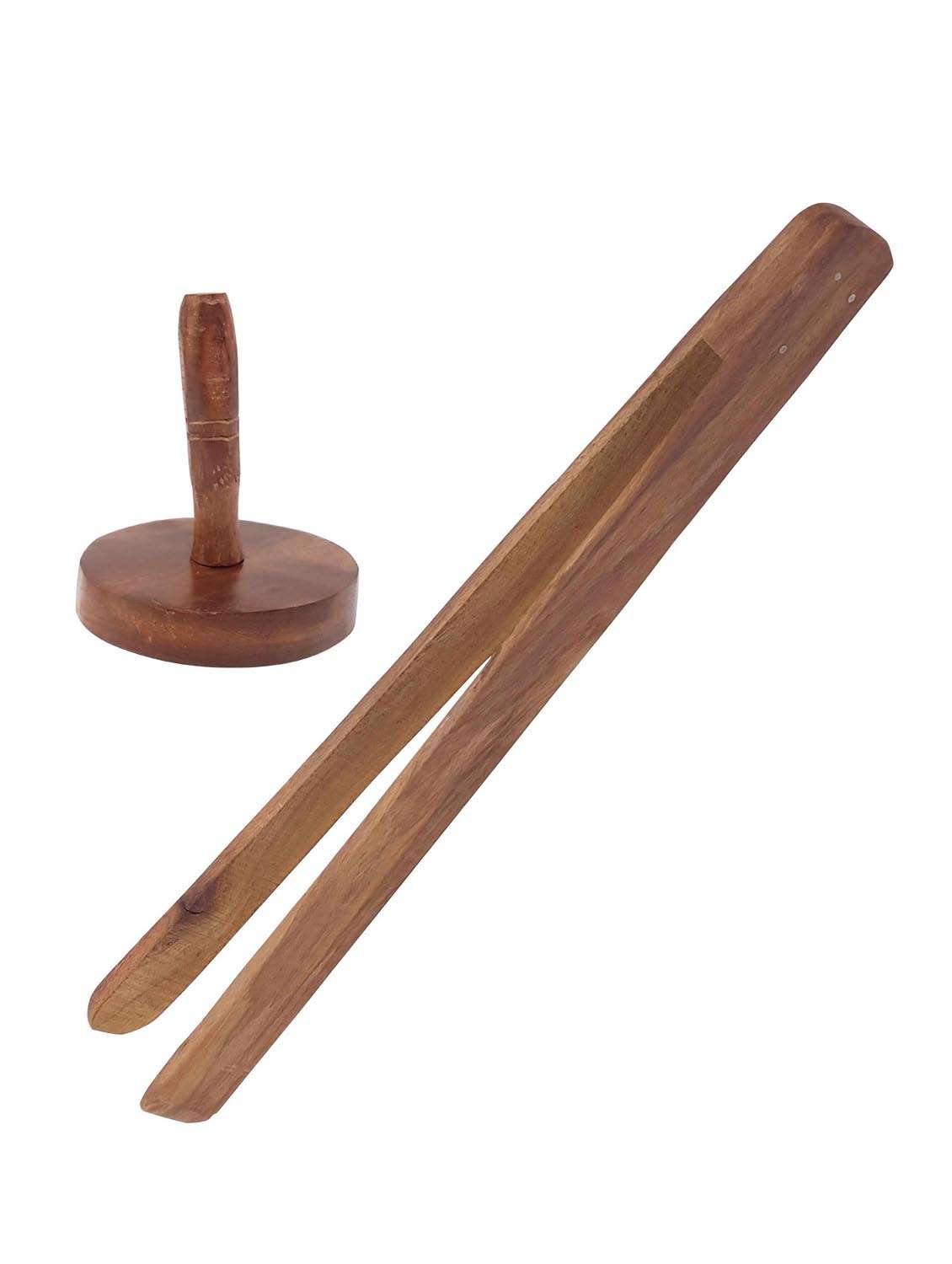 buzykart® wooden chimta and masher set